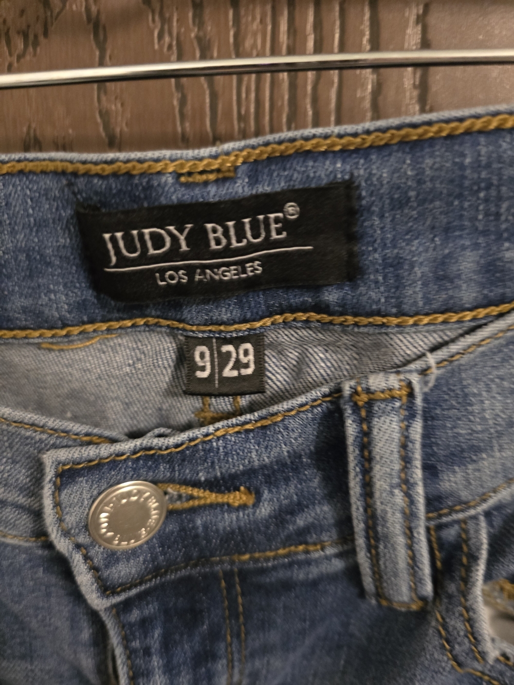 Judy Blue Blue Skinny Jeans with Leopard Patch Distressing - Picture 4 of 7